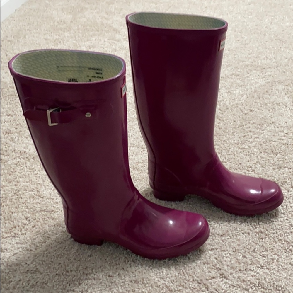 Wife calf Hunter rain boots